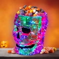 thumbnail image 4 of EUDIDV Halloween Ornaments Halloween Light-Up Skull Candy Container Spooky Decorative Figurine Creepy Props, 4 of 7
