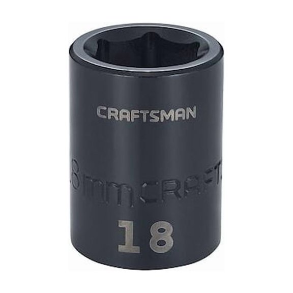 Craftsman Sockets, 1/2" Drive 18mm Metric Impact S CMMT15866