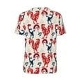 thumbnail image 2 of Daiia Roosters Mens Baseball Jersey Button Down Shirts Short Sleeve Sports Uniforms-4X-Large, 2 of 9
