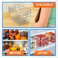 thumbnail image 5 of Stackable Refrigerator Bins - Set of 14 Large Capacity Organizers with Easy Grip   dles - Clear and Versatile for Kitchen Storage, 5 of 8