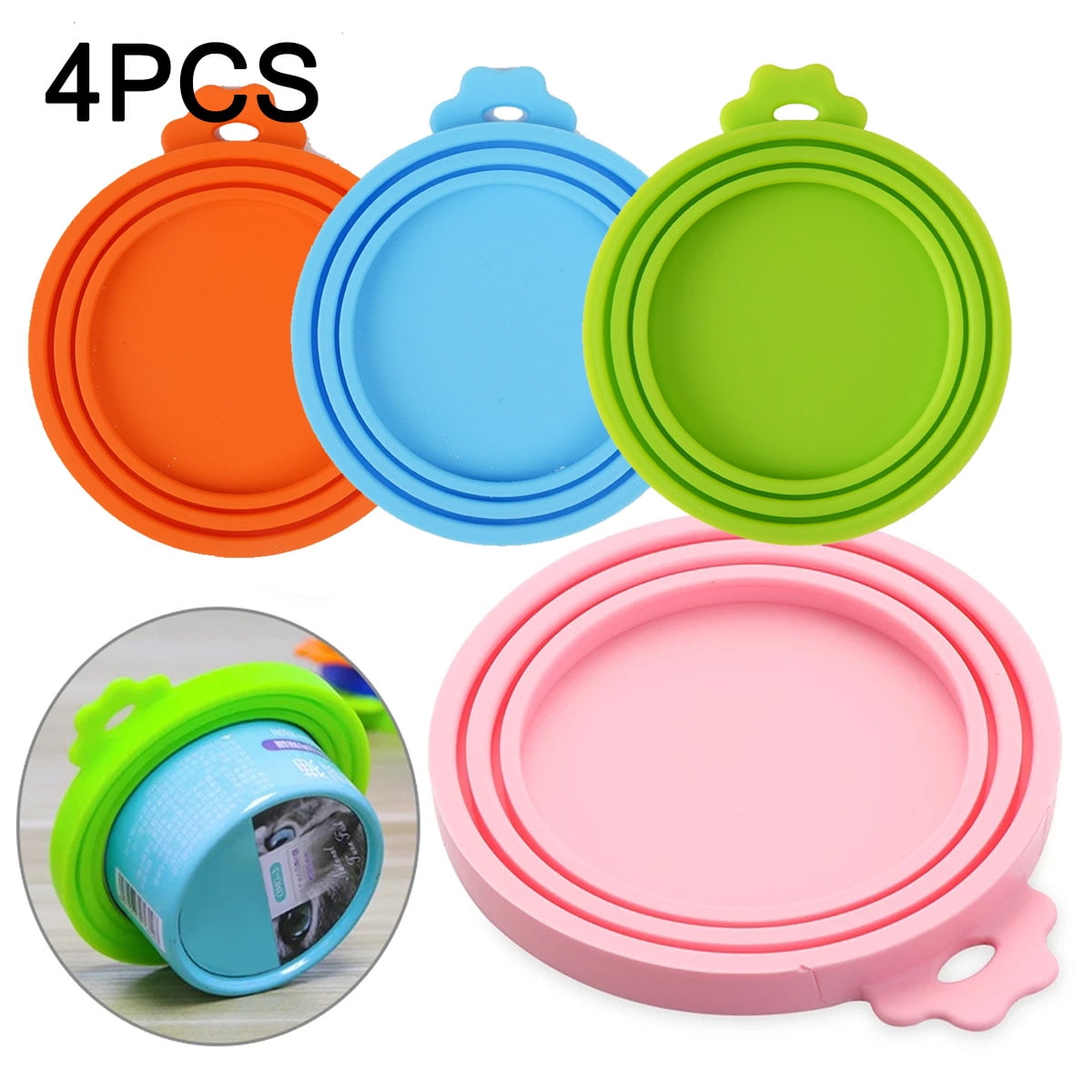 Pet Can Lids, Dog Cat Food Can Lids, Silicone Can Lids, Universal Size