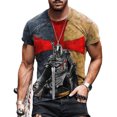thumbnail image 1 of Camiseta De Manga Corta Con Estampado De Cruces Para Hombre, 1 of 3
