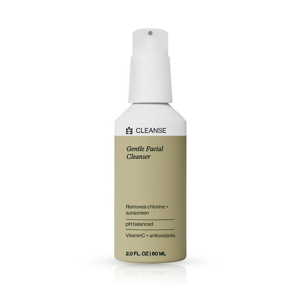 Dermasport Limpiador facial suave para nadadores y otros atletas elimina protector solar y cloro - Jabón facial hidratante sin fragancia y sin parabenos con extractos naturales y complejo de exfoliaci