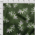 thumbnail image 3 of oneOone Cotton Poplin Twill Dark Green Fabric Abstract Leaves Quilting Supplies Print Sewing Fabric By The Yard 56 Inch Wide, 3 of 4