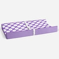 thumbnail image 5 of Bacati - Mix N Match Chevron/Dots Purple Girls Quilted Changing Pad Cover, 5 of 23