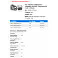 thumbnail image 2 of Rear Brake Pad and Rotor Kit 6 - Compatible with 2002 - 2004 Honda CR-V 2.4L 4-Cylinder 2003, 2 of 2
