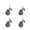 4 Activity, variant on 4pcs Furniture Casters Wheels Soft Rubber Swivel Caster Quite Roller Wheels For Trolley Baby Crib Bed Wheels Household Accessory ,Reliable