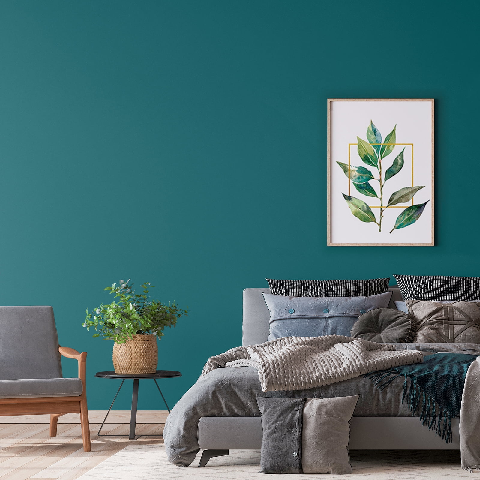 CHIHUT 17.7"x236" Turquoise Blue Peel and Stick Wallpaper for Bedroom Blue Contact Paper for Cabinets Self Adhesive Removable Wallpaper Solid Colour Vinyl Stick on Wall Paper for Shelf Liners Walls