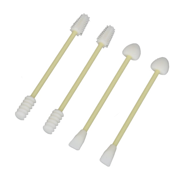 Bastoncillos De Algodón Cosméticos, Hisopos De Algodón Ligeros Reutilizables De 4 Piezas, De Doble Punta, Amarillos, Fáciles De Limpiar, Para El Cuidado Del Bebé Y La Limpieza