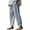 Light Blue, variant on Xunlbb Summer Sale! Womens Summer Fashion Print Casual Elastic Waist Long Wide Leg Pants ,Gray S