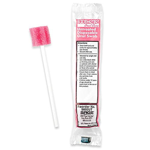 Toothette Oral Care Swabs Untreated, Individually Wrapped (250 Swabs)