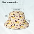 thumbnail image 3 of Salouo Cartoon Poodle Dog Print Unisex Bucket Hat, Outdoor Summer Beach Fishing Sun Hat Fun Outdoor Vacation Hat for Men Women Teens,Reversible Double-Side-Wear, 3 of 6