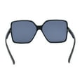 thumbnail image 4 of Womens Pop Color Lens Oversize Thin Plastic Butterfly Sunglasses All Black, 4 of 4