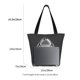 thumbnail image 3 of Fotbe Black And White Shark Bolsa de Playa con Estampado, Bolsa de Hombro, Bolsa de Mano Espaciosa, Bolsa de Viaje Ligera, Bolsa de Compras Versátil, 3 of 6