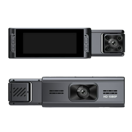 Snmubt Dash Cam 3.16-inch 1080P, Front and Interior Recording Camera with Infrared Night Vision, WiFi Loop Recording, for Car SUV, for Daily Drive, Road Trip, Christmas Gift