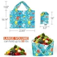 thumbnail image 2 of Reusable Grocery Bags Large Eco Friendly Laminated Foldable Totes (Set of 4), 2 of 8