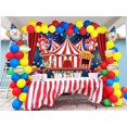 thumbnail image 2 of Fondo de fiesta de circo de carnaval, decoración, carpa de circo, carrusel, taquilla, fondo para niño, bebé, primer cumpleaños, pancarta de carnaval, accesorios para fotos, suministros, 2 of 4