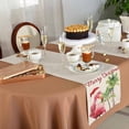 thumbnail image 6 of Table Runner 36 Inches Long for Kitchen Dining, Christmas Flamingos Dresser Scarf Farmhouse, Dining Table Decorations for Wedding/Parties, Xmas Balls Tree Rustic 13 x 36 In, 6 of 9