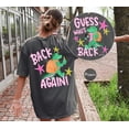 thumbnail image 2 of VibeNest Studio Unisex Guess Who's Back Again Funny Gator Teacher Back to School Garment Dyed Graphic T-Shirt, 2 of 7