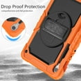 thumbnail image 4 of Funda para Samsung Galaxy Tab S10 Lite/ S10 FE/ S9 FE 10.9 pulgadas/Tab S9 11 pulgadas, funda protectora resistente a prueba de golpes con protector de pantalla, soporte giratorio de 360°, 4 of 9