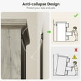 thumbnail image 6 of Yartaka Dresser for Bedroom with 5 Drawers, Tall Wood Drawer Dresser Chest of Drawers for Closet, Living Room, Hallway, Nursery, Kids Bedroom, Grey, 6 of 9