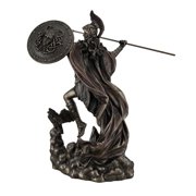 Athena Greek Goddess Throwing Javelin Statue Sculpture Minerva