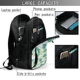 thumbnail image 4 of Balery Lotus Flower1 Mochila con carga USB para hombre y mujer - Mochila impermeable y antirrobo para laptop con puerto USB para viajes, trabajo, 4 of 7