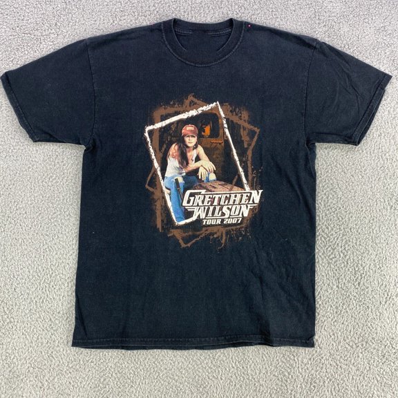 Gretchen Wilson Short Sleeve CottonBlack All Size Gift Shirt HE844