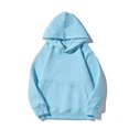thumbnail image 4 of Resicozy Hoodies for Teen Girls Long Sleeve Hooded Sweatshirt Youth Preppy Trendy Winter Tween Pullover Cute for Kids Clothes 3-12 Years Light Blue 160, 4 of 7