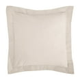 thumbnail image 3 of Hemstitch Solid Black Cotton Decor Throw Pillow, 20" x 20" Cover And Insert Set, 3 of 5