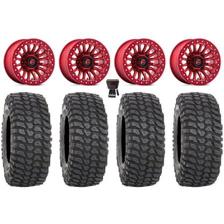 Fuel Rincon Bdlk 15 Wheels Red 33 XCR350 Tires Polaris RZR XP 1000 / PRO XP / Ranger XP 900/1000