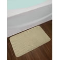 thumbnail image 2 of Brown and Green Bath Mat, Floral Inspired Geometric Design in Various Color Details, Plush Bathroom Decor Mat with Non Slip Backing, 29.5" X 17.5", Umber Pale Green, by Ambesonne, 2 of 2