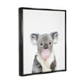 thumbnail image 3 of Stupell Industries Koala Bubblegum Portrait Animals & Insects Painting Black Floater Framed Art Print Wall Art, 25 x 31, 3 of 9
