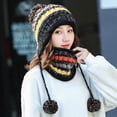 thumbnail image 2 of Ensemble de Bonnets d'Hiver pour Femmes Adultes Cyclisme Extérieur Course Bonnets Chauds Écharpe, 2 of 8