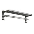 thumbnail image 1 of Soporte de pared Toallero de baño Toallero Barra de baño Toalla de baño Estante de de almacenamiento a prueba de herrumbre con ganchos Colgador , 15.75x8.27x7.36 pulgadas Sunnimix Tendedero de baño, 1 of 8