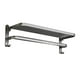 thumbnail image 1 of Tendedero de baño Soporte de pared para , toallero, toallero, a prueba de herrumbre, ahorro de espacio, toallero, estante de , albornoz con ganchos, colgador , 23.62x8.27x7.36 pul Fanmusic Tendedero de baño, 1 of 7