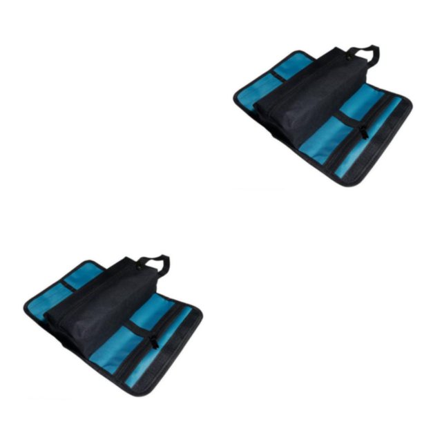 Riwesomey Tool Pouch Bag Professional Bags Portable Storage Roll Tools Pouch Foldable Up Organizer Adjustable Holder Belt 2piezas