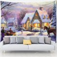 thumbnail image 1 of Tapiz de decoración de unicornio sagrado para colgar en la pared, fondo de tela psicodélica de Navidad, Alfombra de pared, tienda de campaña, Mattres de viaje, 1 of 4