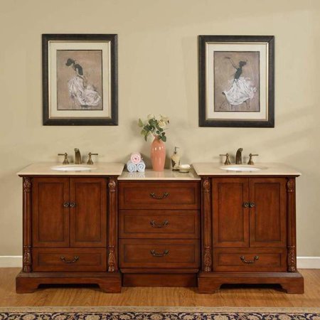bathroom vanity sink modular double furniture cabinet piece marble walmart