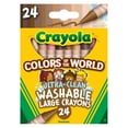 thumbnail image 2 of Crayola Large Crayons, Colors of the World, 24 Per Box, 3 Boxes, 2 of 8