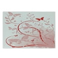 thumbnail image 1 of Orange and Pink Cutting Board, Warm Colors Victorian Style Arrangement of Swirls and Lines, Decorative Tempered Glass Cutting and Serving Board, Small Size, Vermilion and Pale Pink, by Ambesonne, 1 of 1