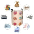 thumbnail image 6 of ZICANCN Donut Texture Design Laundry Basket Organizer , Dirty Clothes Hamper for Bathroom Kids Girls Boys Laundry Hamper Small, 6 of 8