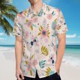 thumbnail image 5 of High Quality Hawaiian Shirts for Men Short Sleeve Aloha Beach Shirt Floral Summer Casual Button Down Shirts Blouses XSM3OQ, 5 of 7