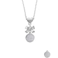 thumbnail image 2 of Delight Jewelry Stainless Steel Disc Real Heroes Teach Silver tone Bow Heart Necklace, 2 of 4