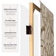 thumbnail image 4 of 3 ft. Short Double Sided Mandala on Oak Canvas Folding Screen, 4 of 7