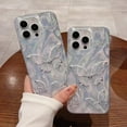 thumbnail image 2 of Butterfly Gradient Plating Silver Water Flow Laser Soft Case for iPhone (iPhone 12 Pro,Silver), 2 of 6