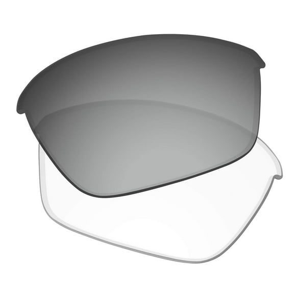 Predrox HD to Grey Photochromic Half Jacket 2.0 Lenses Replacement for Oakley Sunglass OO9144