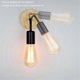 thumbnail image 2 of 2PC Vintage Wood Wall Lamp E27 Light Bulb Retro Industrial Wall Light, 2 of 5