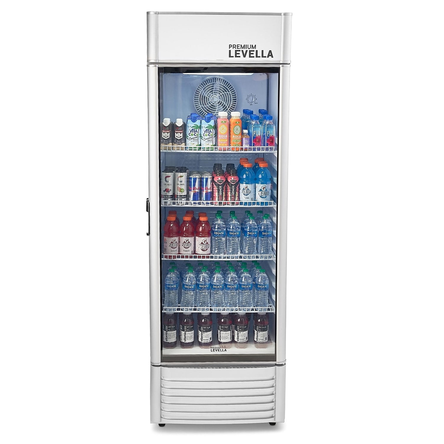 Premium Levella PRF155DX 15.5 cu ft Flat Front Beverage Refrigerator Silver