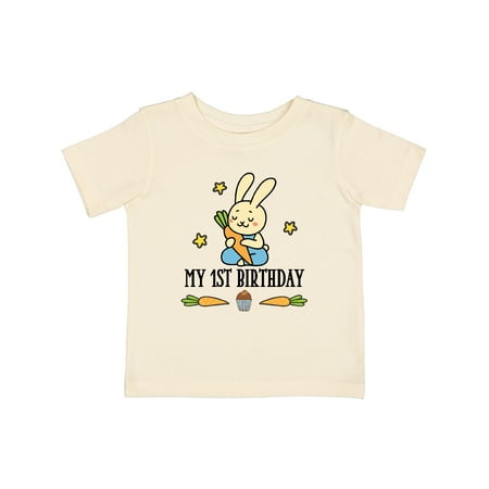 

Inktastic 1st Birthday Boy Bunny Rabbit Gift Baby Boy T-Shirt